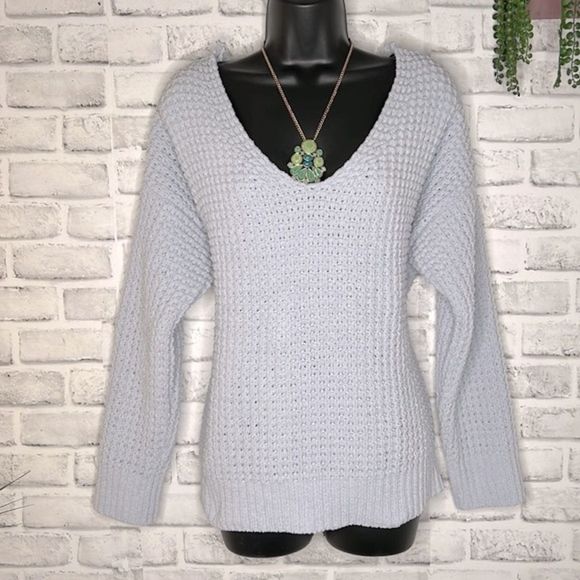 Moral Fiber Sweaters - Moral Fiber Ultra Soft & Thick Lace Up Back Sweater Top Size 2X